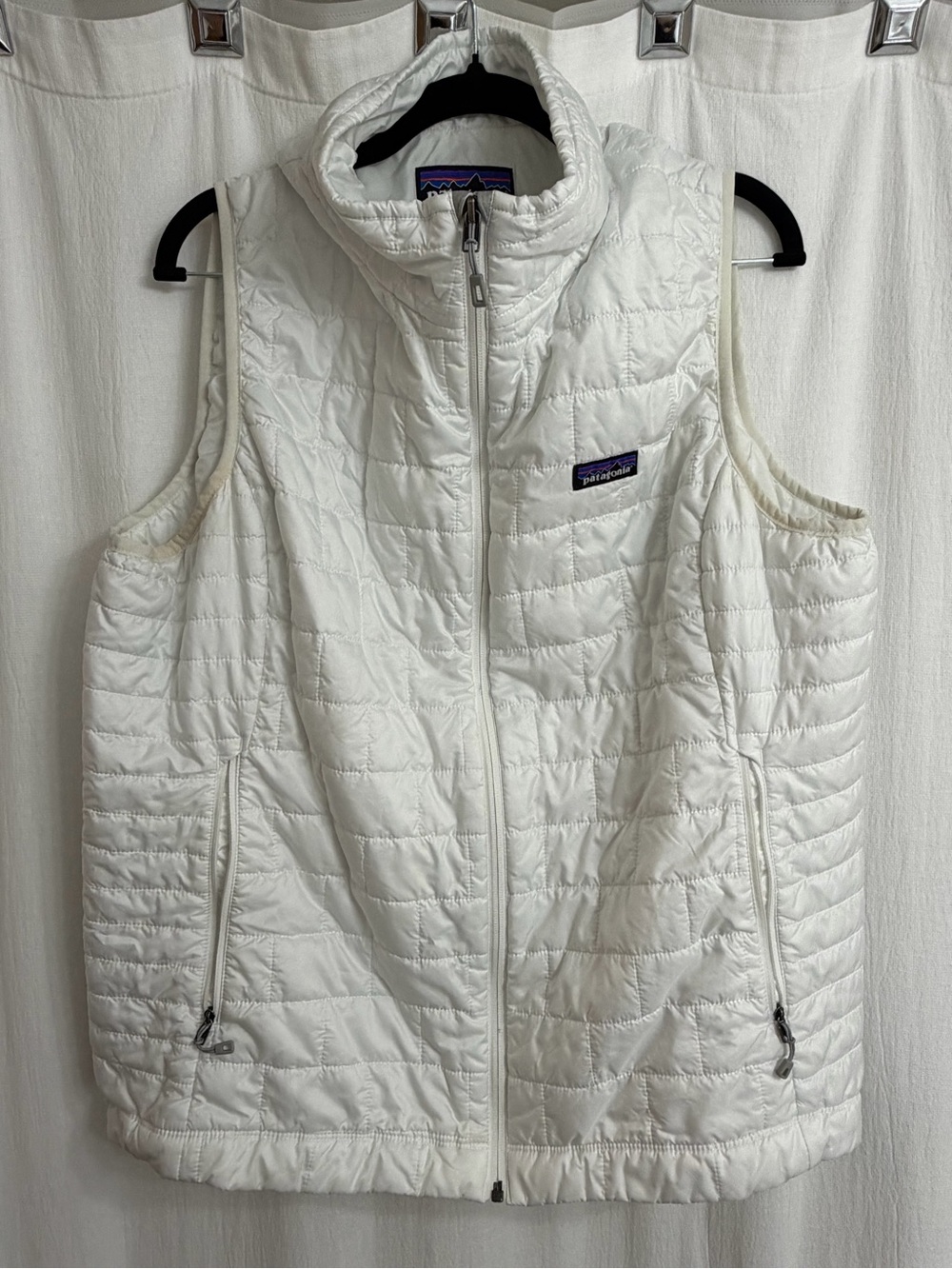 Patagonia White Quilted Insulated Women's Vest